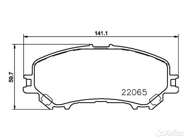 Колодки дисковые передние nissan qashqai 1.6/2.0/1