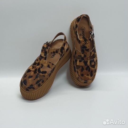 Сандалии Chanel 36-39 leopard