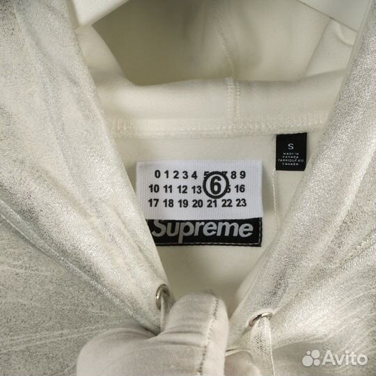 Худи Supreme x Maison Margiela white