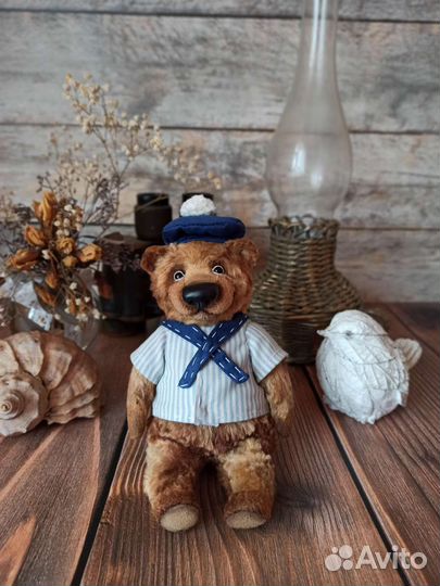 Мишка тедди ручная работа юнга Петя