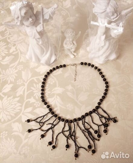 Колье чоппер из натуральных камней Hand made