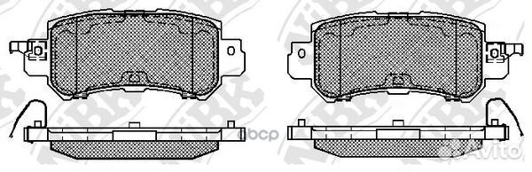 Колодки зад. mazda CX-5 12 PN25001 NiBK