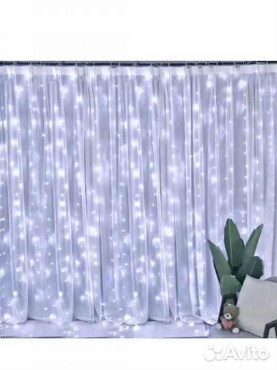 Гирлянда штора 1.5*1.5