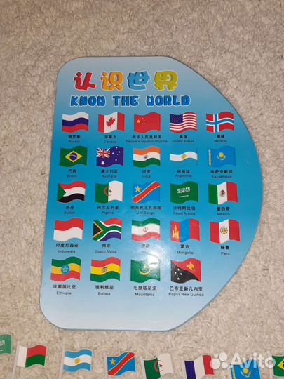 Карта мира с флагами