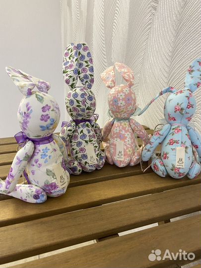 Зайка Мишка текстильный тильда ручной работы Новый