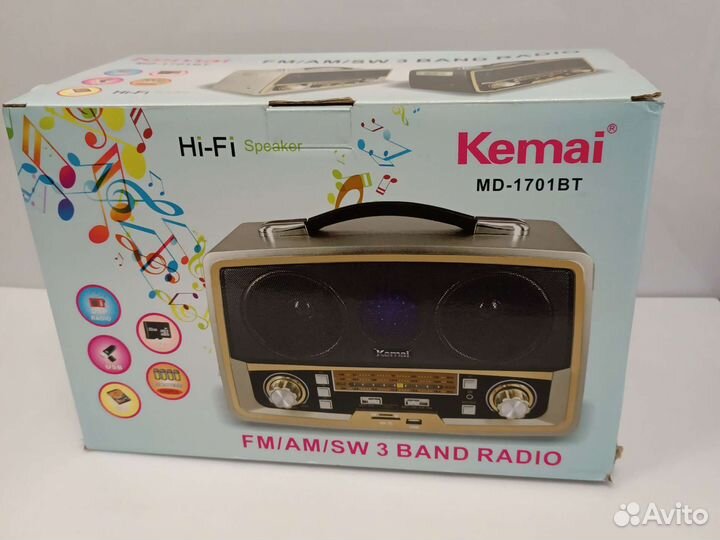 Радиоприемник ретро kemai MD-1707
