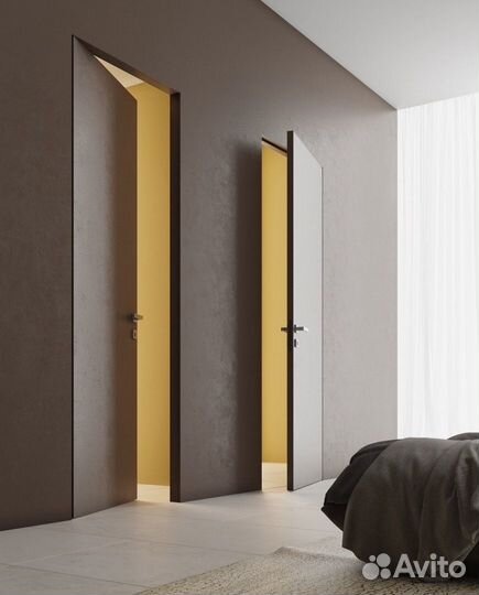 Скрытая дверь под покраску