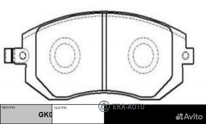CTR GK0991 Колодки торм. пер. (старый арт. cksu-4)