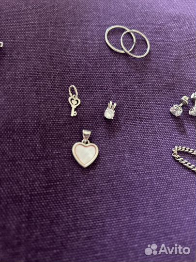 Серьги серебро