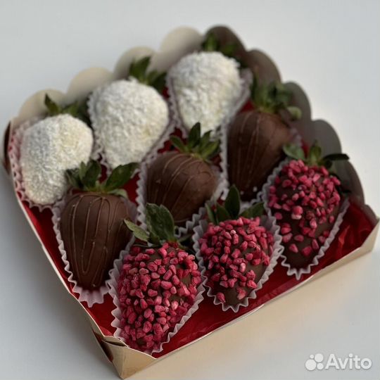 Набор клубника в шоколаде «Райское наслаждение 9шт