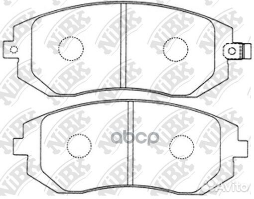 Колодки тормозные дисковые перед PN7460 NiBK