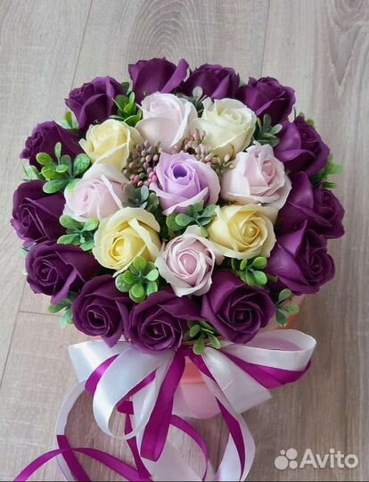 Цветы букет зефировый