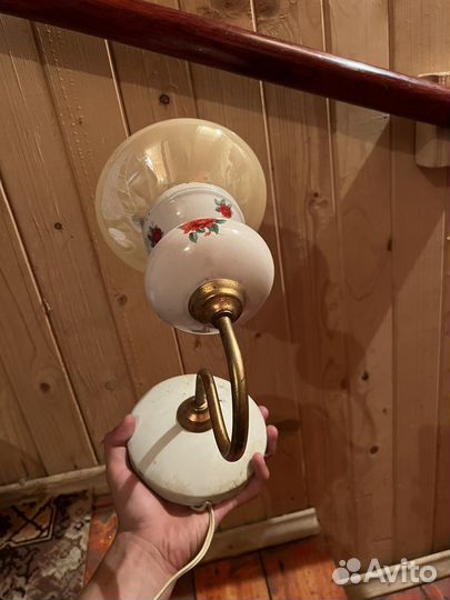 Бра старинное антикварный светильник