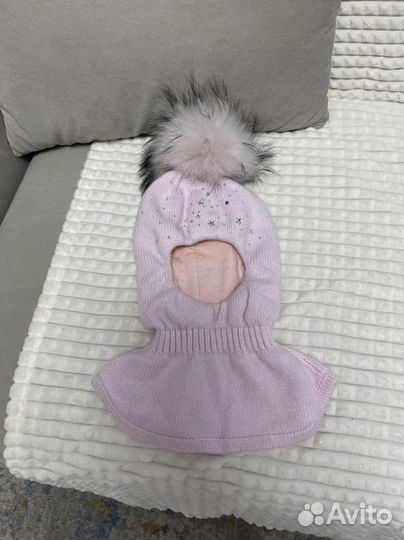 Шапка шлем для девочки 52-54 Stefania