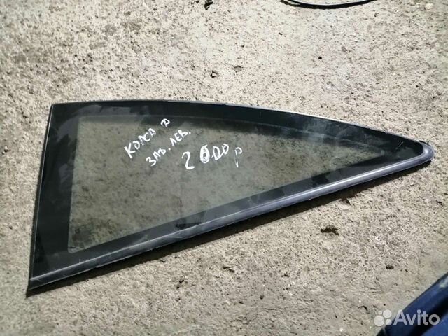 Форточка задняя левая опель корса д