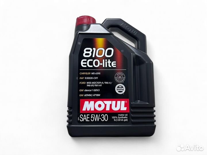 Масло моторное motul 8100 ECO-lite 5W30 5L