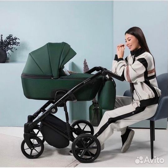 Коляска Adamex mobi Air эко кожа 2в1