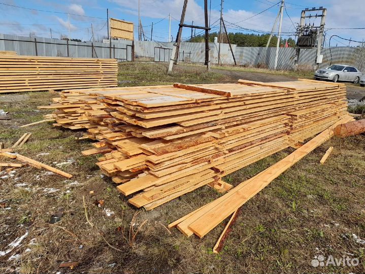 Доска обрезная 40х100х6000