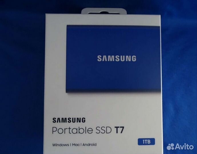 Samsung External SSD T7 (синий 500 GB,1TB)