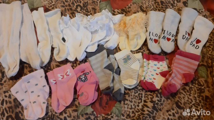 Носки для девочки (для новорождённых)