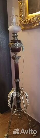 Лампа старинная 19 век напольная