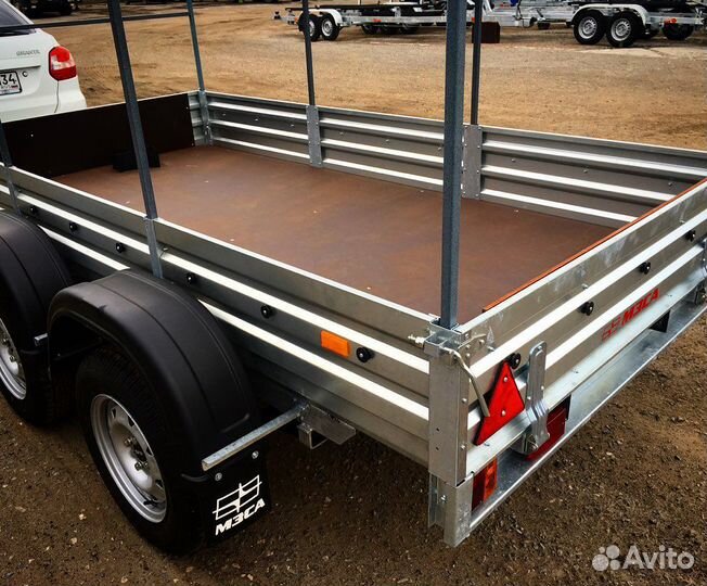 Двухосный прицеп для строй материалов и др. грузов