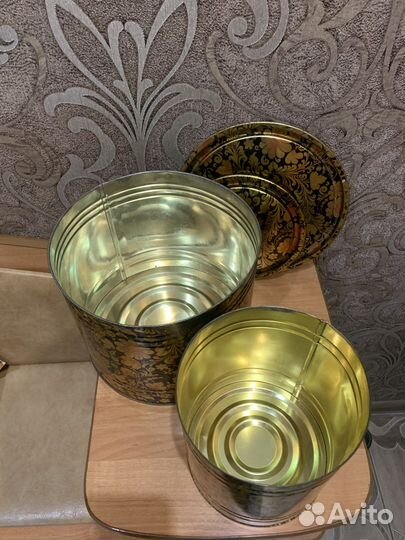 Жестяные баночки-шкатулки