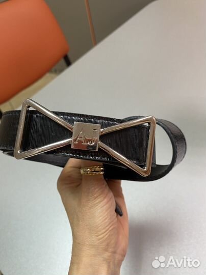 Ремень женский натуральная кожа италия Armani