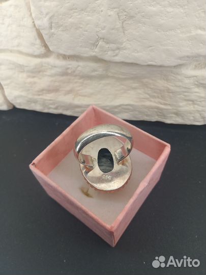 Серебряное кольцо с агатом