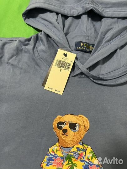 Новая худи оригинал Polo Bear by Ralph Lauren