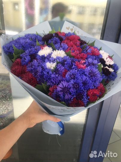 Букет васильков