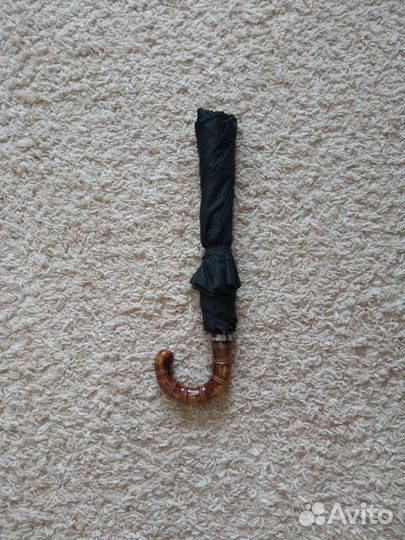 Зонт трость с костяной ручкой