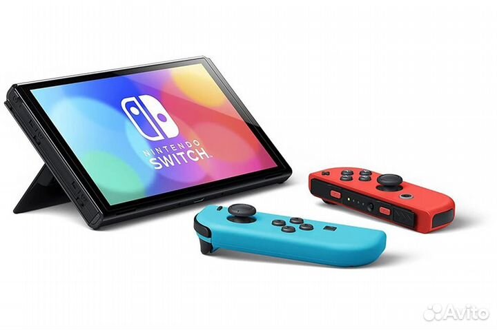 Новая Приставка Nintendo Switch Oled, неон (HK)