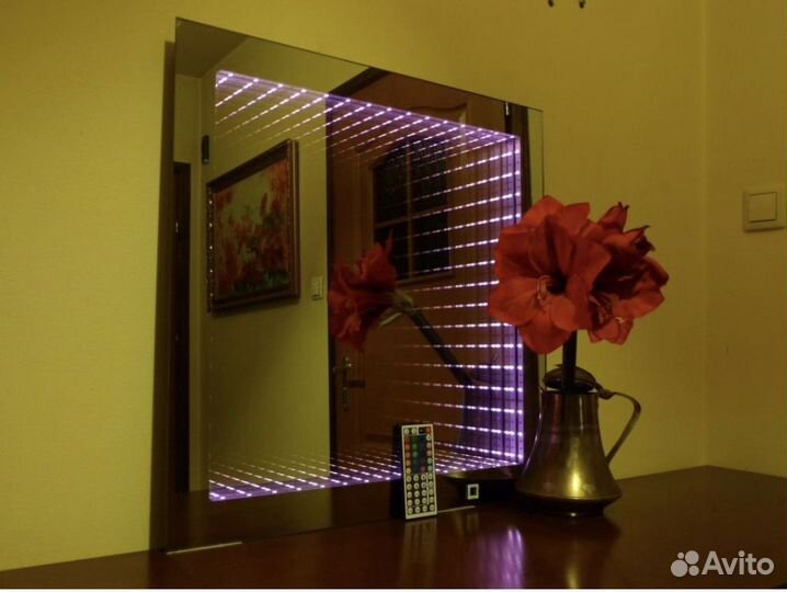 Зеркало 3д с подсветкой