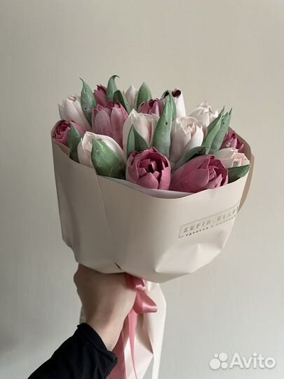 Букет тюльпанов из зефира