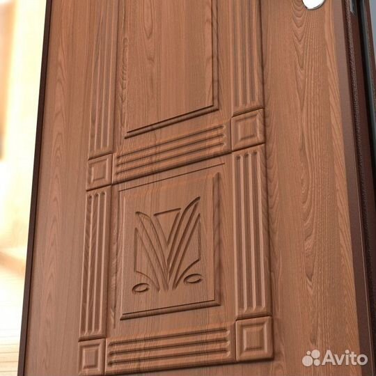 Тёплая дверь входная Страж 3K-3D, 2 замка, 1,5 мм