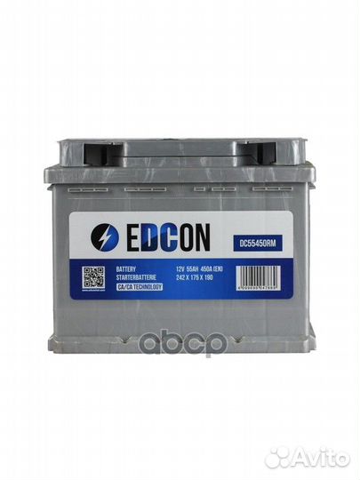 Аккумуляторная батарея 55Ah 450A +справа