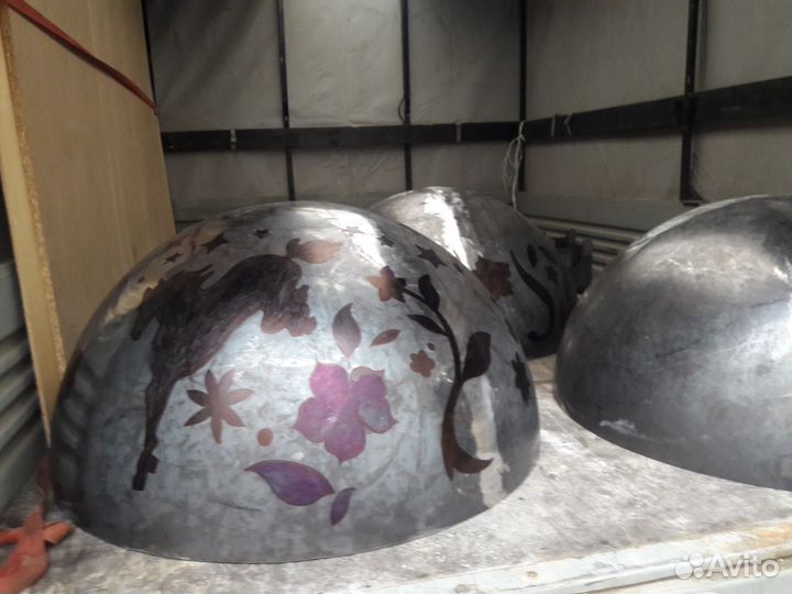 Полусферы стальные, металлические (можно для очаг