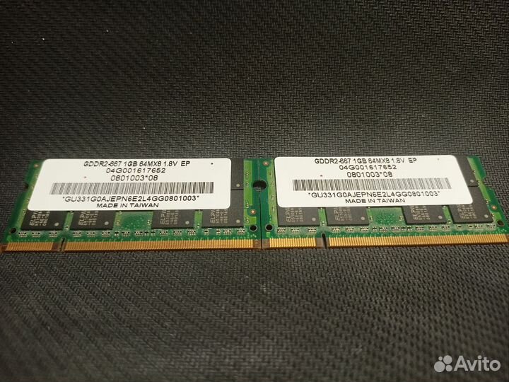Оперативная память ddr2 So-Dimm 2x1
