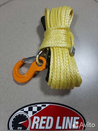 Трос кевлар 6 мм. х 15 м. + крюк