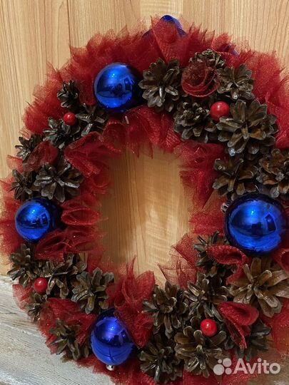 Новогодний венок на дверь
