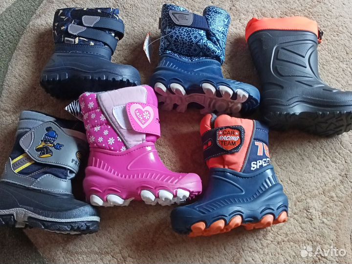 Сапожки -сноубутсы утеплённые