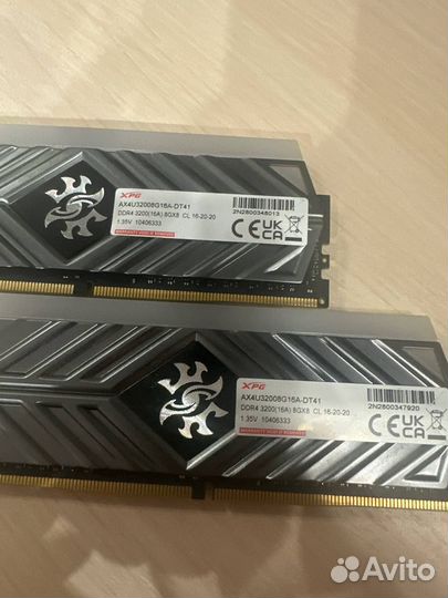 Оперативная память ddr4 16gb 3200 xpg