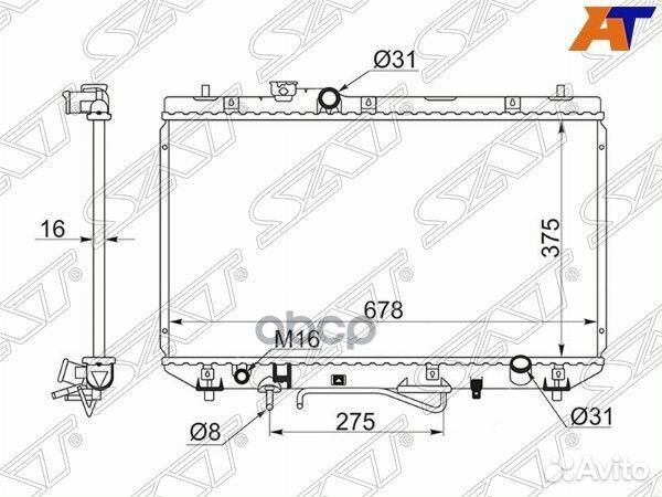 Радиатор Toyota Camry 94-98 / Vista 94-98 TY000