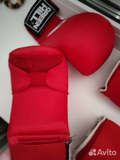 Защита голени и стопы + перчатки на мальчика