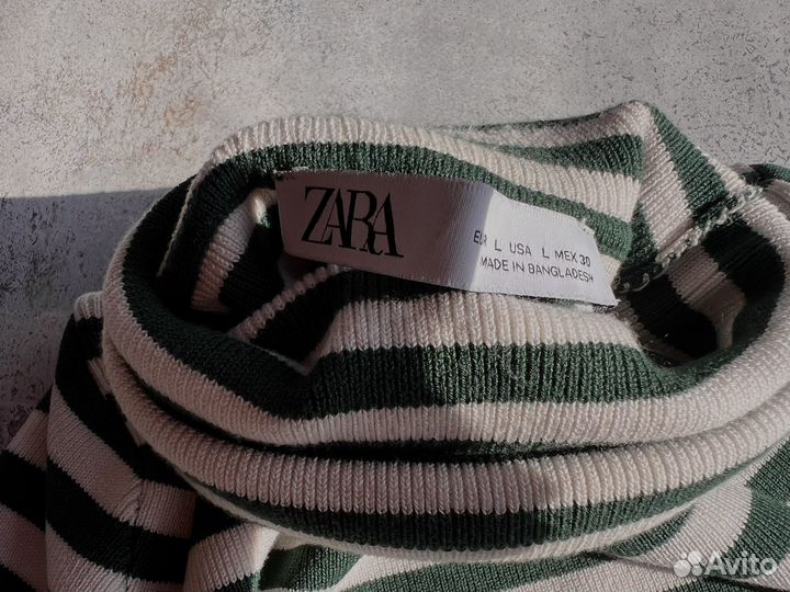 Водолазка в полоску Zara размер L на 46