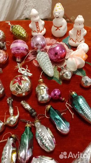 Елочные стекляные украшения СССР