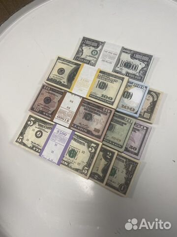 Сувенирные пачки долларов оптом (весь номинал)