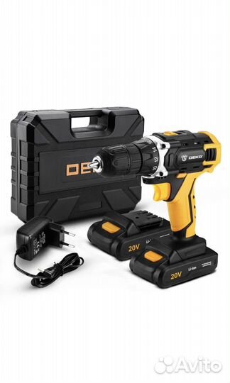 Аккумуляторная дрель-шуруповерт 63 предм