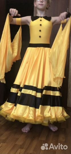 Платье спортивных бальных танцев Стандарт Ю1